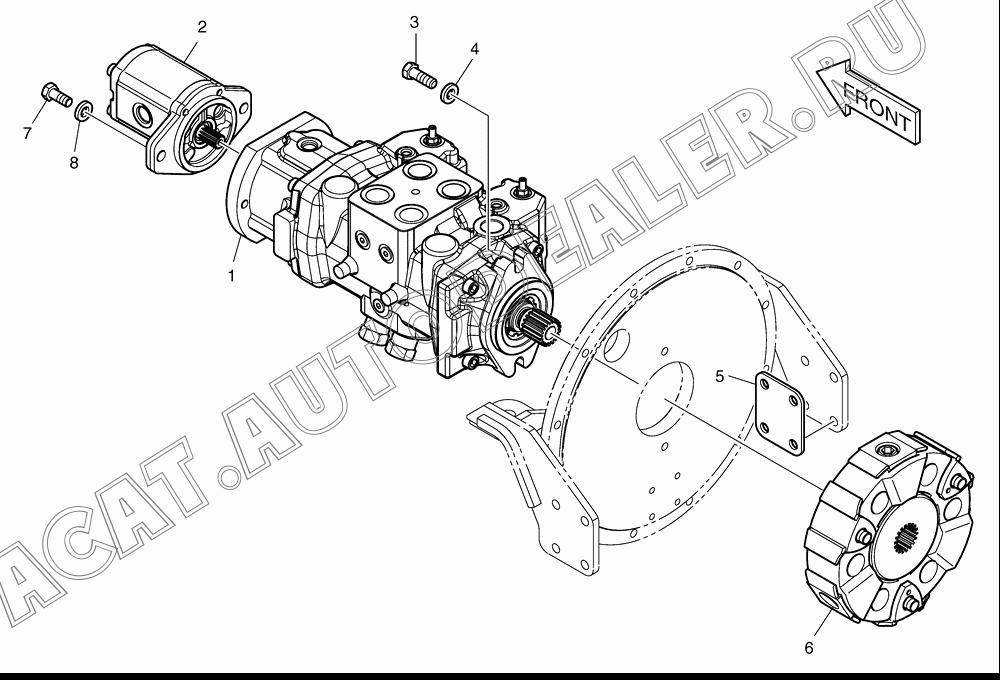 PUMP;GEAR K1022800 для Doosan 440 Plus