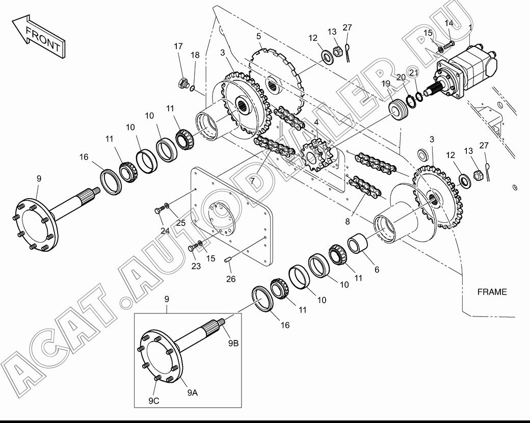 SPROCKET;MOTOR K1020678 для Doosan 440 Plus