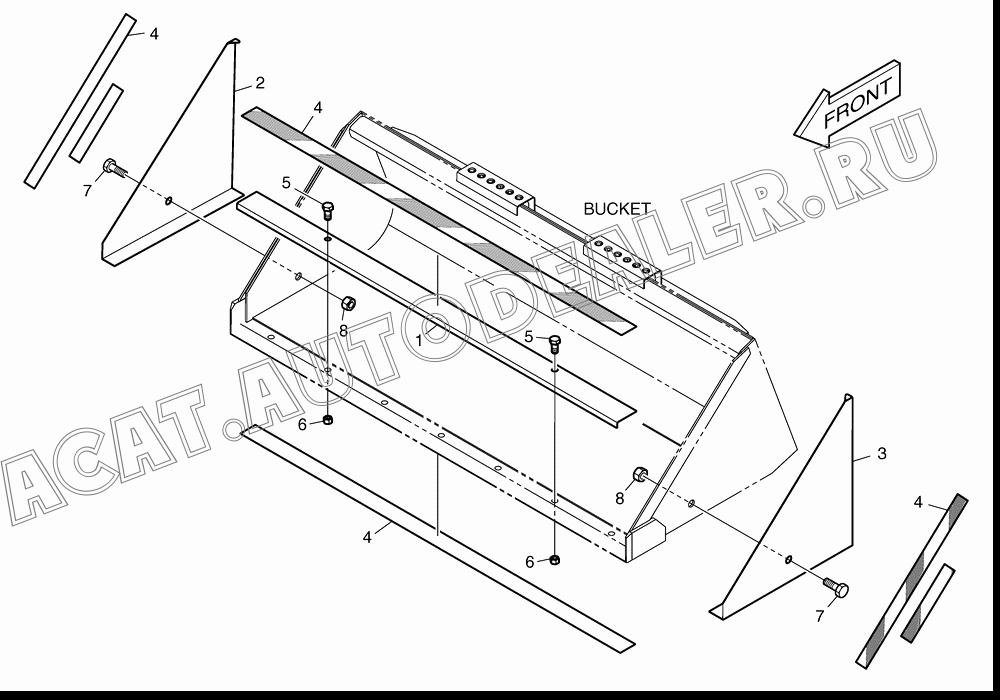 COVER;FRONT K1022064 для Doosan 440 Plus