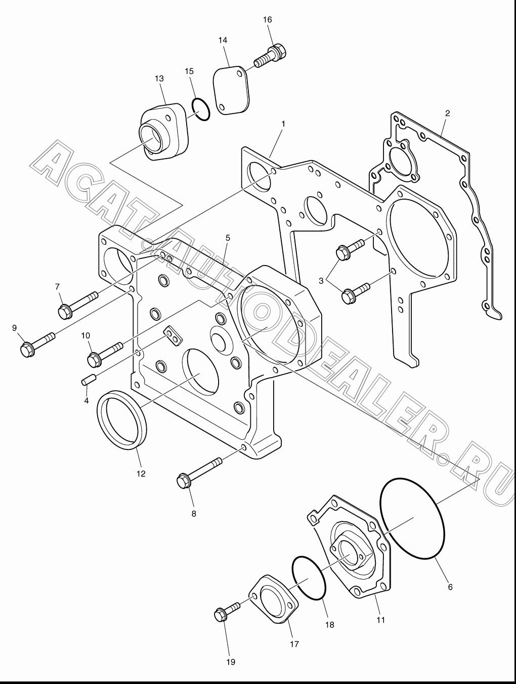 PLATE;FRONT K1019475 для Doosan 450 Plus