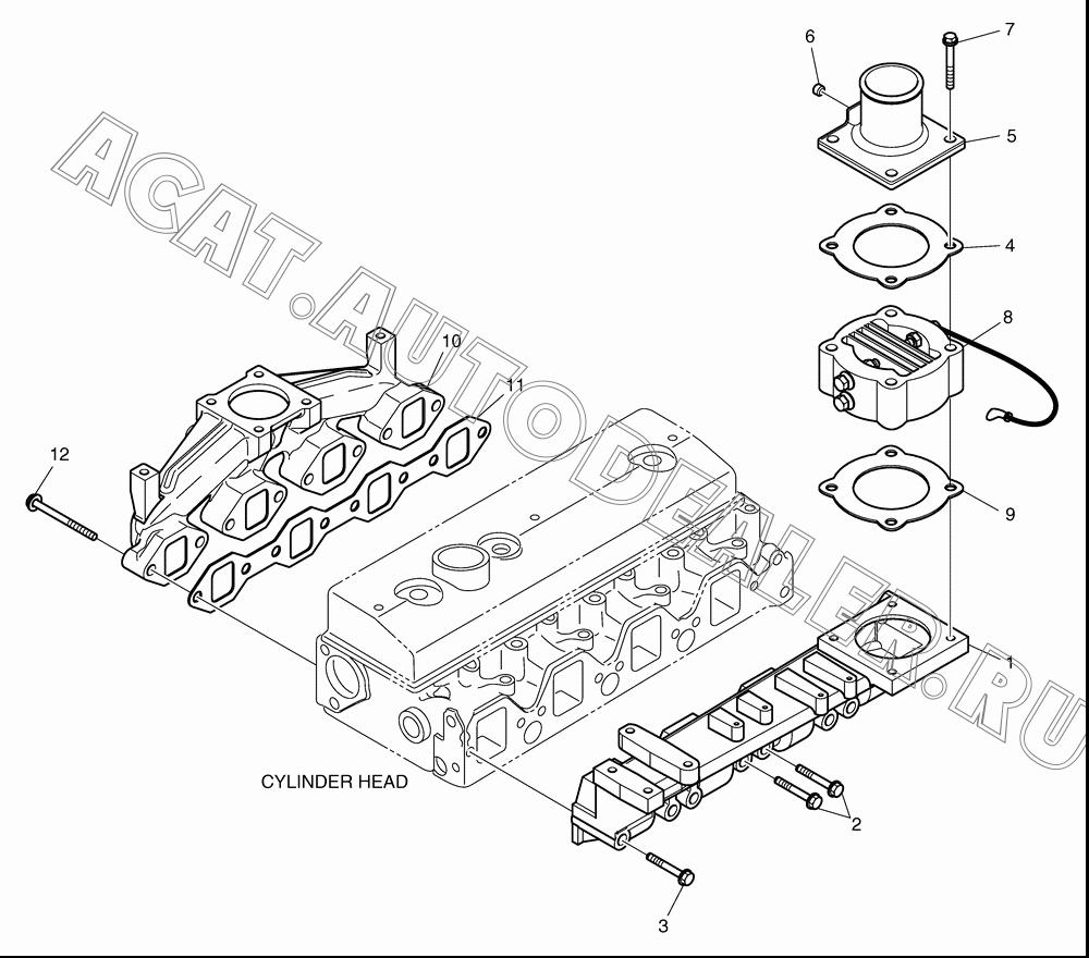 MANIFOLD;AIR INTAKE K1019614 для Doosan 450 Plus