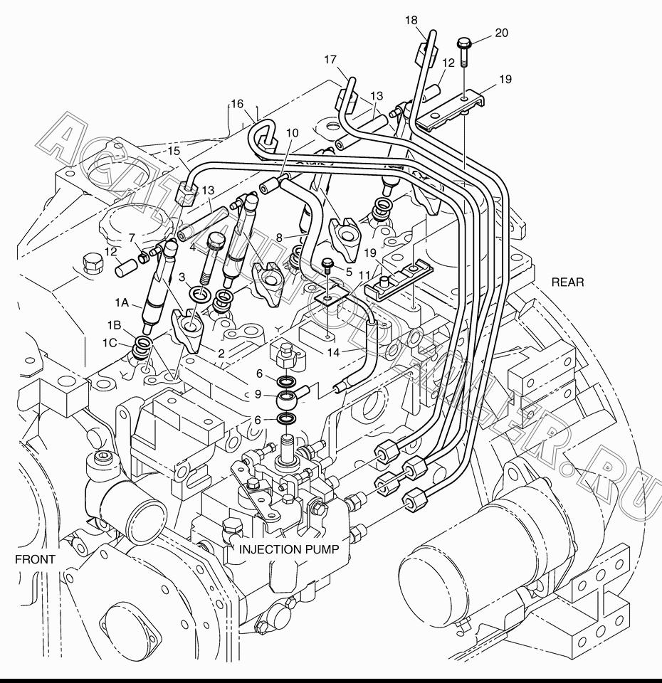 GASKET;TURBOCHARGER K1019584 для Doosan 450 Plus