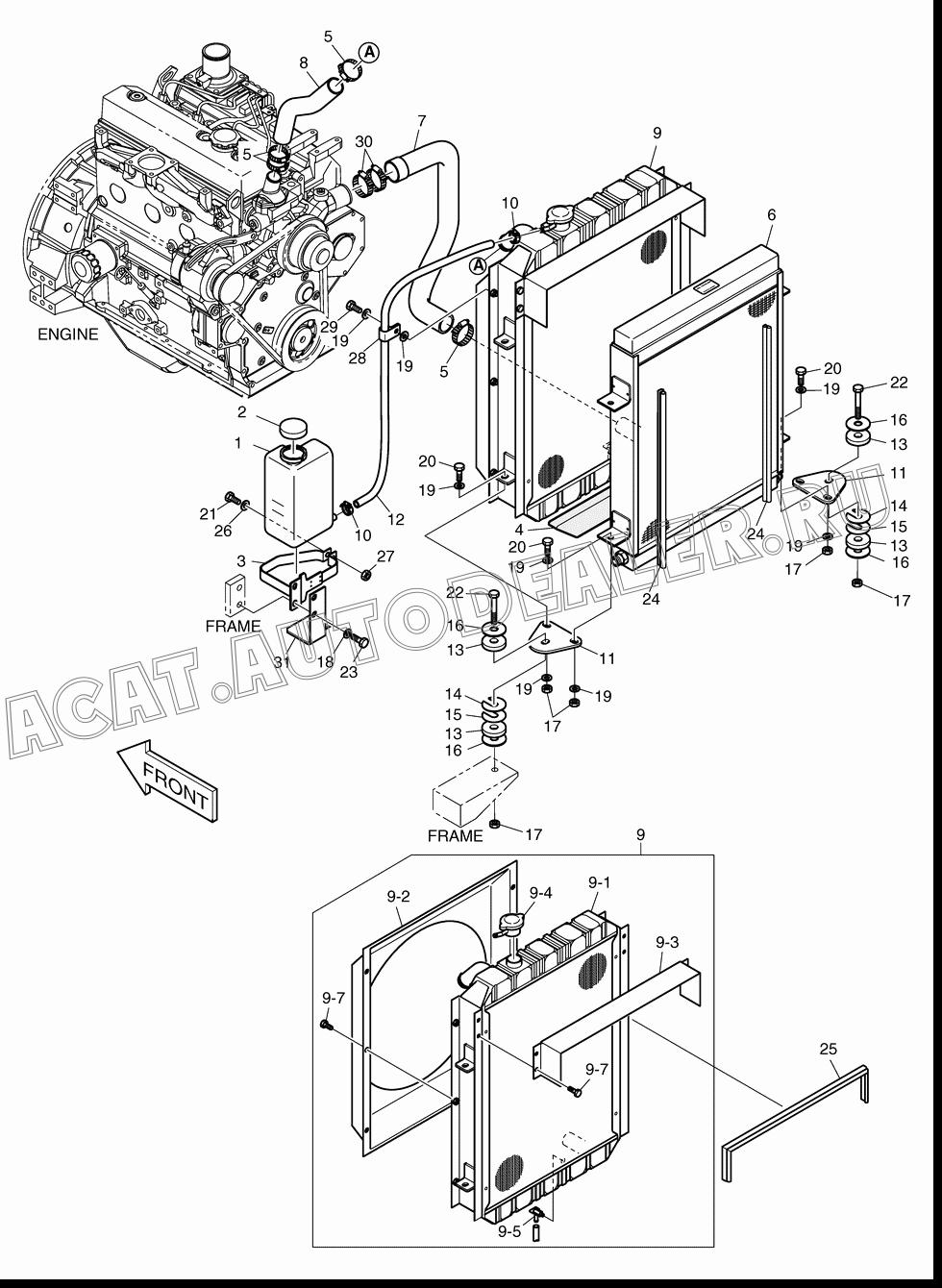 COOLER;OIL K1022418 для Doosan 450 Plus