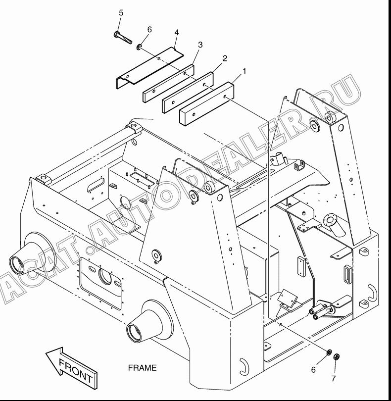 BLOCK;WEIGHT K1021540 для Doosan 450 Plus