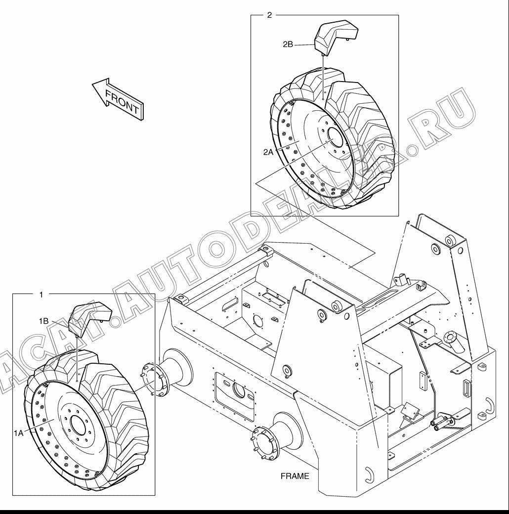 TIRE ASS'Y(12X16.5)(L.H) K1023008 для Doosan 450 Plus