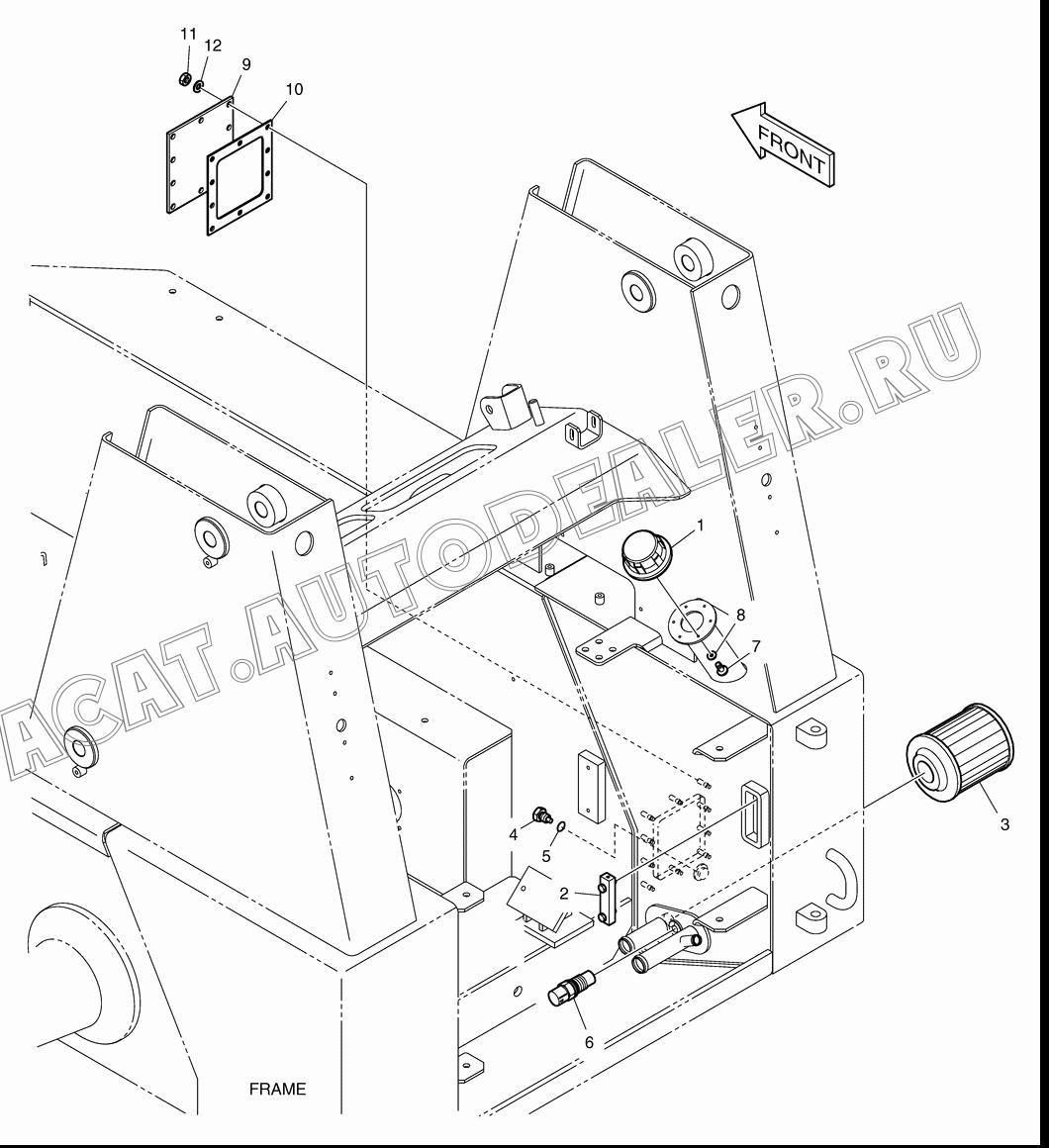 OIL TANK COVER K1021554 для Doosan 450 Plus