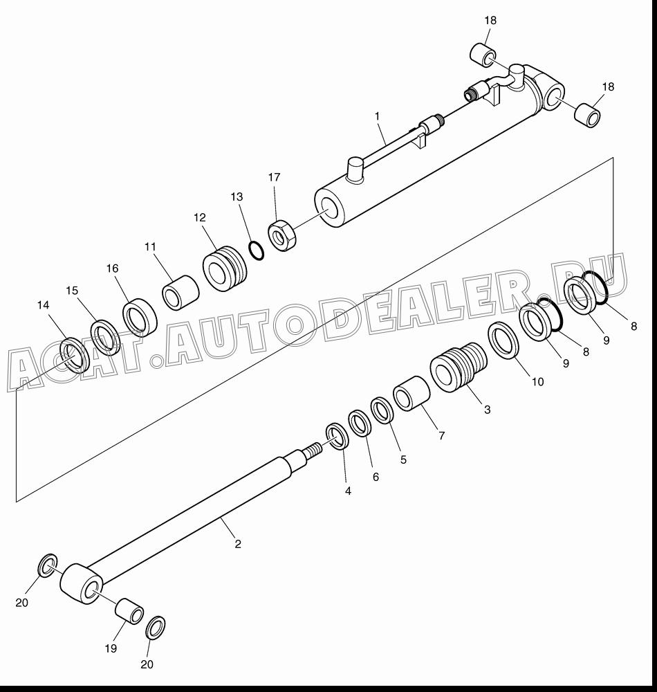 PIN;WIPER K1022589 для Doosan 450 Plus