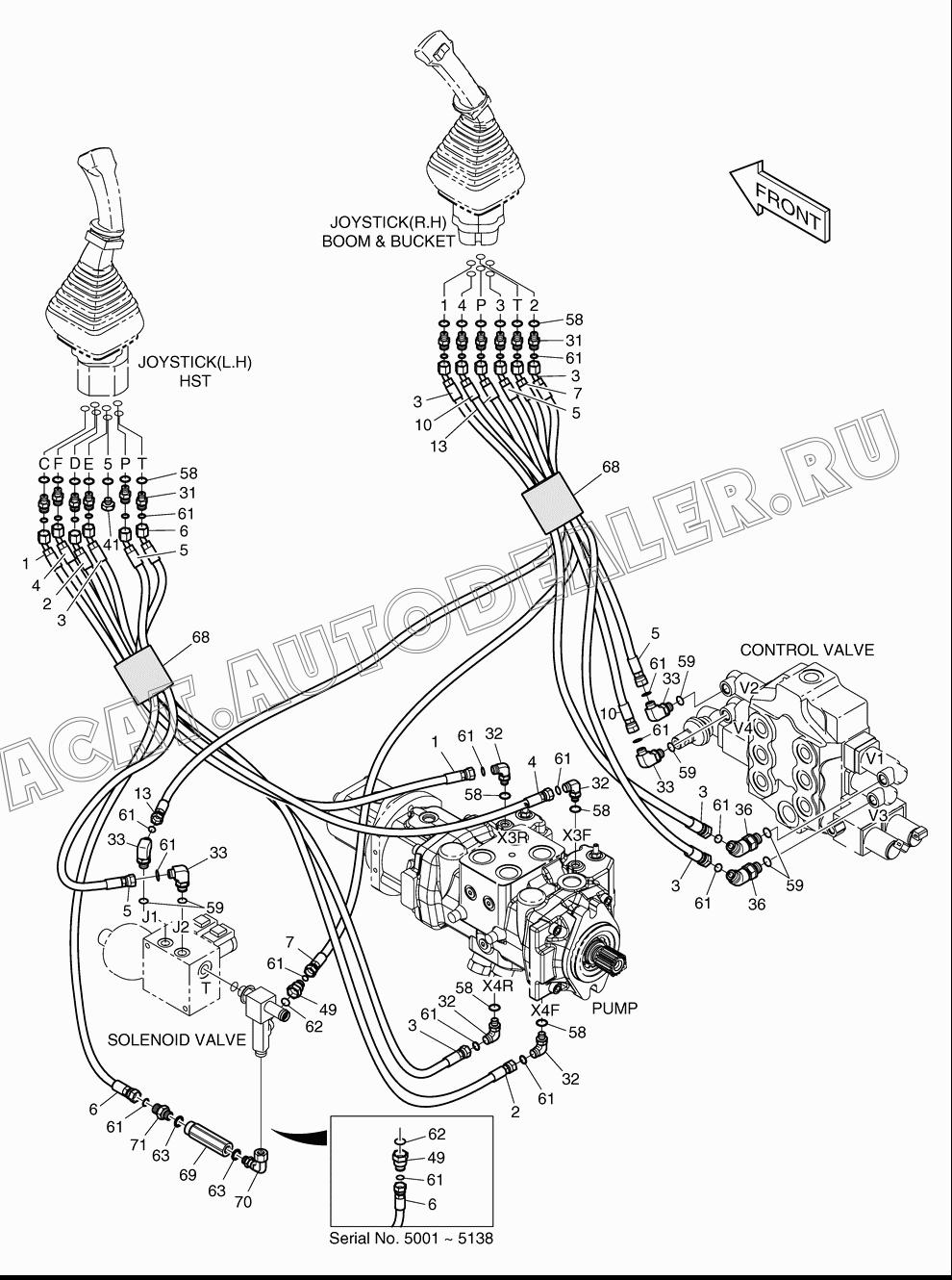 HOSE DS2012286 для Doosan 450 Plus