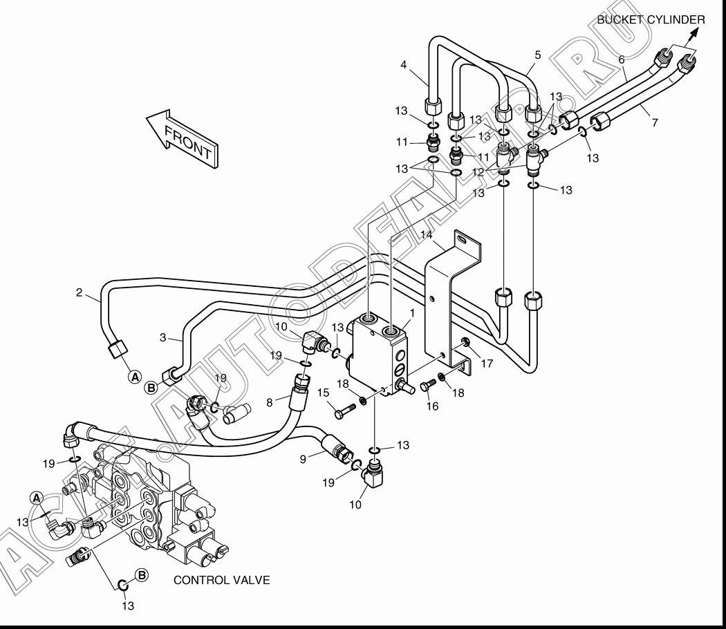 TUBE K1022213 для Doosan 450 Plus