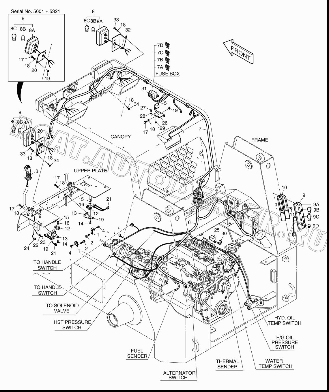 BRACKET K1020181 для Doosan 450 Plus