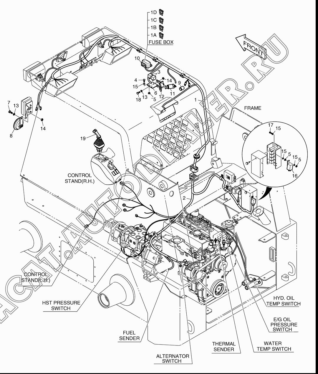 HARNESS;E/G K1022122 для Doosan 450 Plus