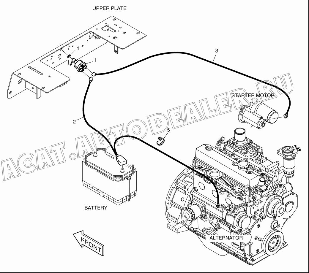 CABLE;SWITCH-STARTER K1020765 для Doosan 450 Plus