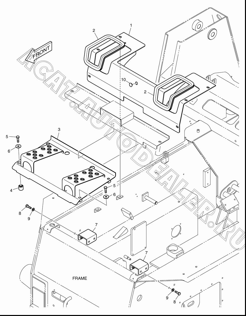 PLATE;UPPER K1022001 для Doosan 450 Plus