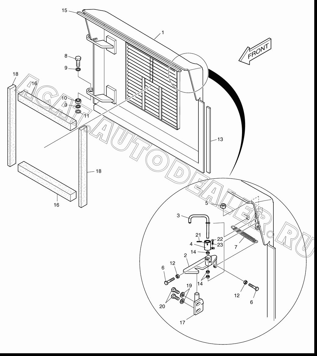 DOOR;REAR K1021581 для Doosan 450 Plus