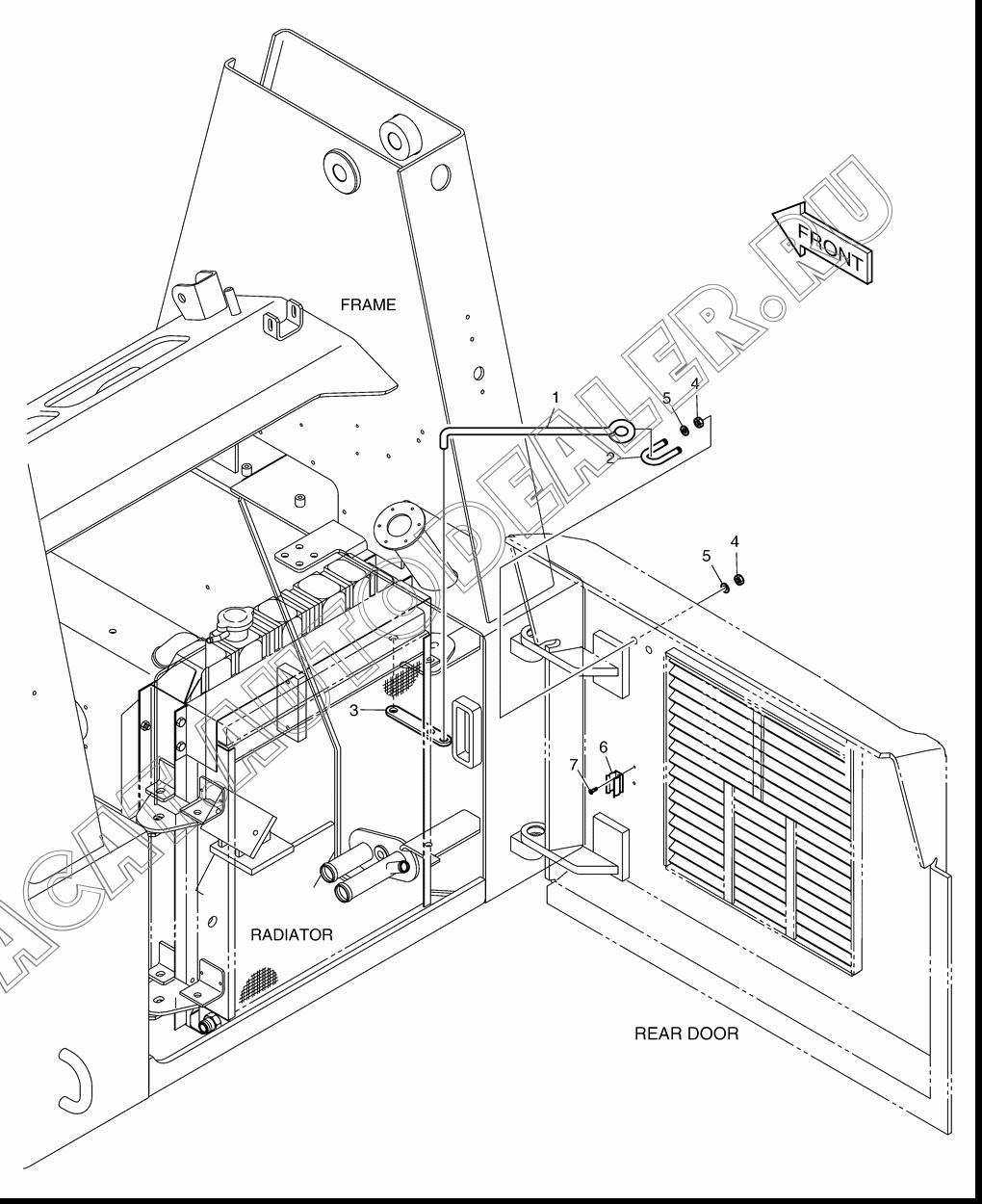 ROD;LOCK K1020235 для Doosan 450 Plus