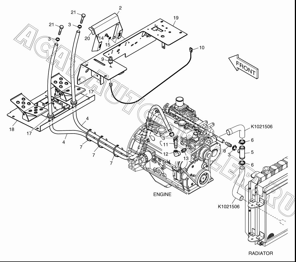 CAB HEATER K1045520 для Doosan 450 Plus