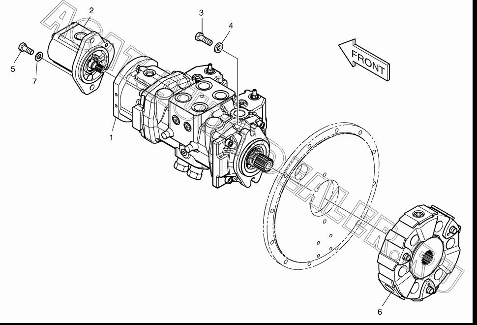 PUMP;GEAR K1022801 для Doosan 450 Plus