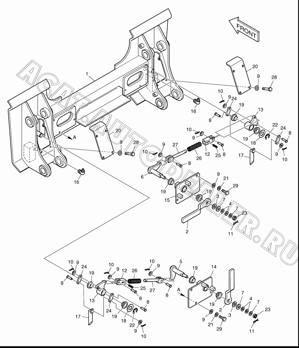 LEVER(L.H) K1019946 для Doosan 450 Plus