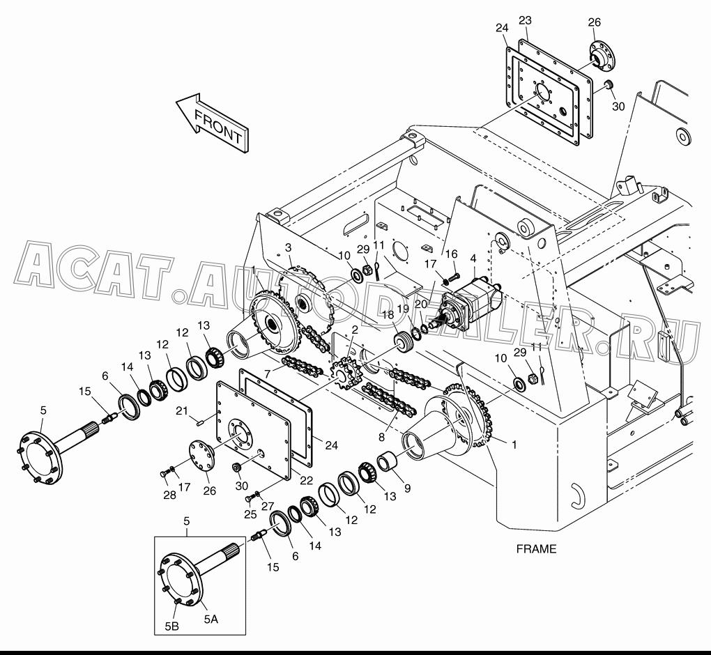 SPROCKET;DRIVEN K1020405 для Doosan 450 Plus