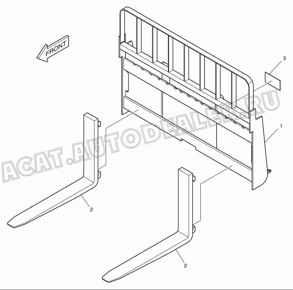 FORK;PALLET K1022077 для Doosan 450 Plus