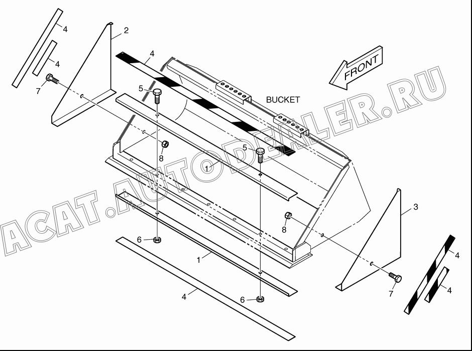 COVER;FRONT K1021039 для Doosan 450 Plus