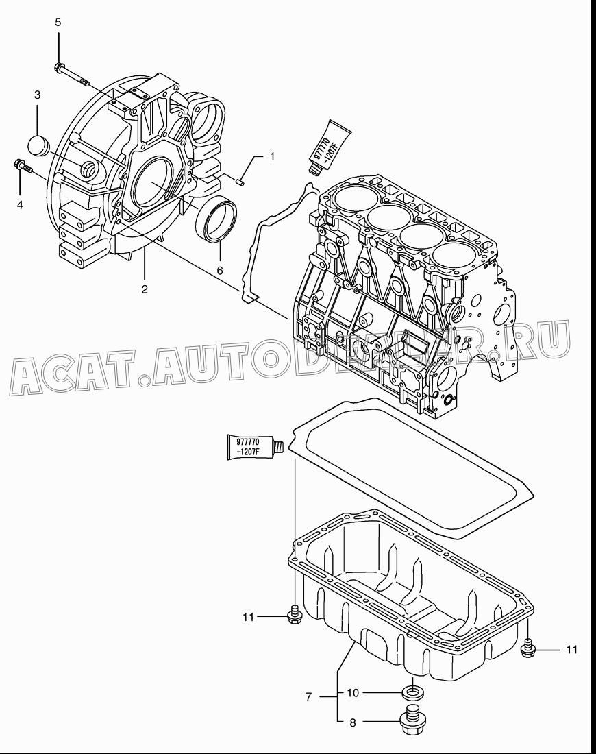 HOUSING;FLYWHEEL 2.430-00302 для Doosan 450 Plus (Tier-3)