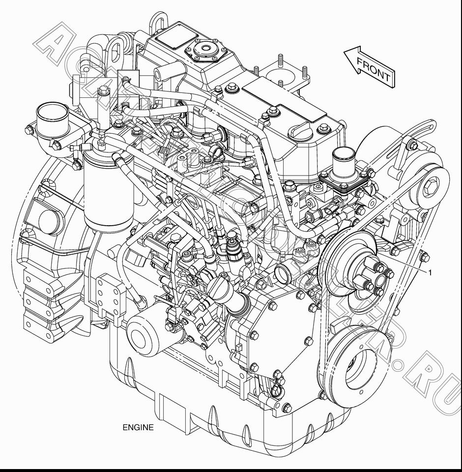 PULLEY;FAN K1042152 для Doosan 450 Plus (Tier-3)