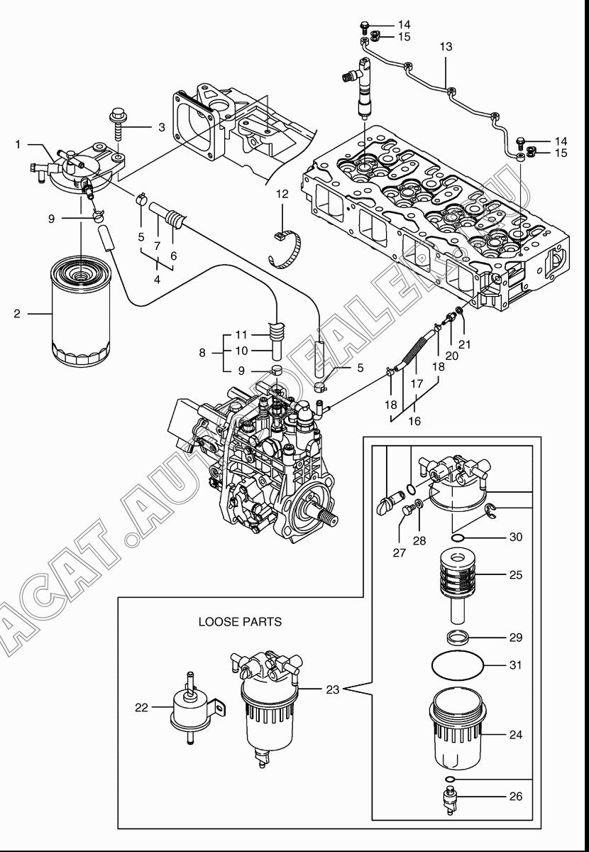 BRACKET;FUEL FILTER K9004714 для Doosan 450 Plus (Tier-3)