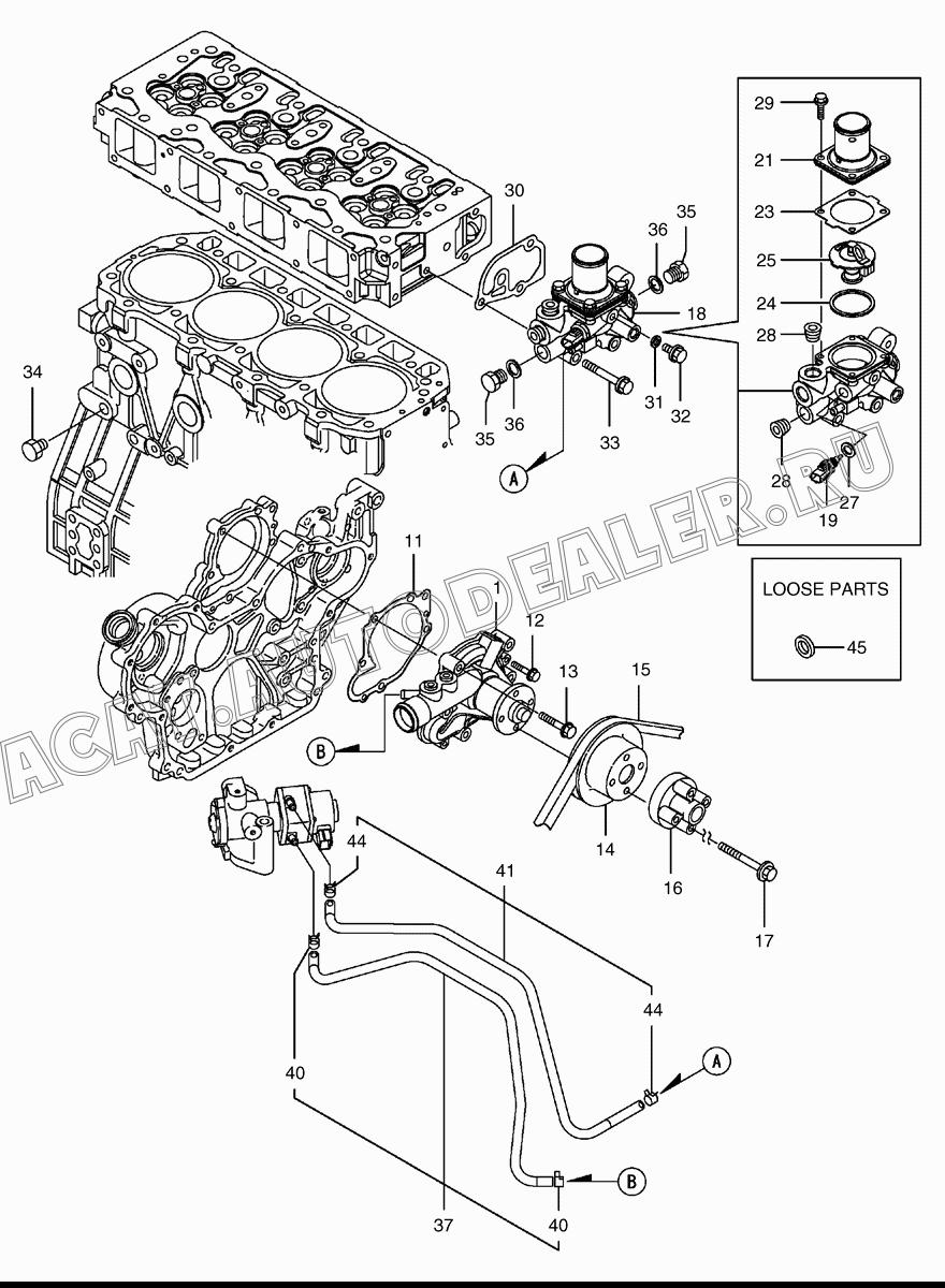 WATER PUMP ASS'Y K9006097 для Doosan 450 Plus (Tier-3)