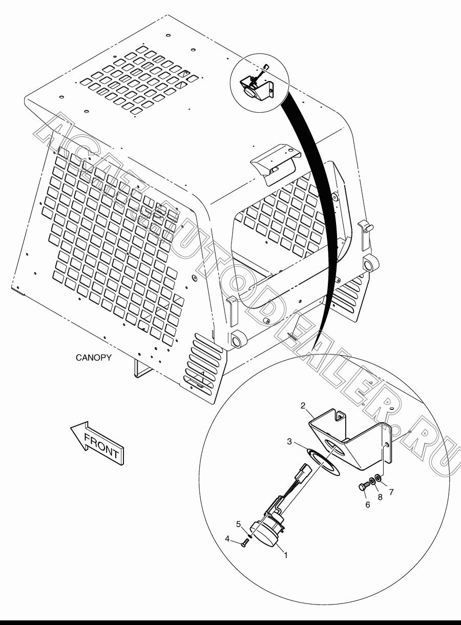 BRACKET K1033128 для Doosan 450 Plus (Tier-3)