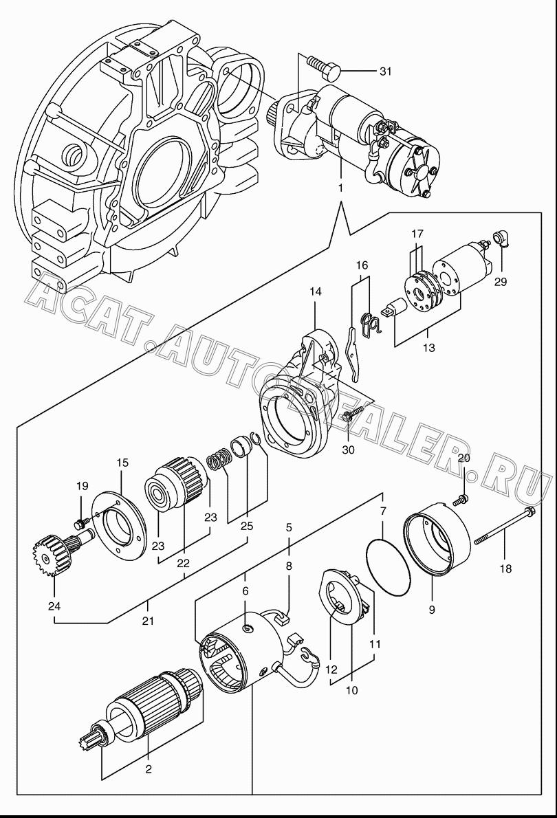 STARTER K9006124 для Doosan 450 Plus (Tier-3)