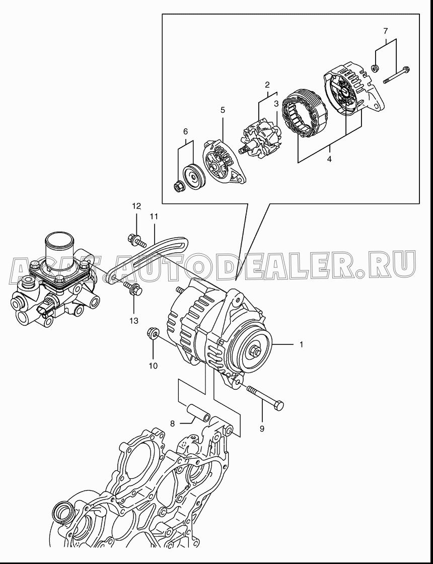 GENERATOR 502-00008A для Doosan 450 Plus (Tier-3)