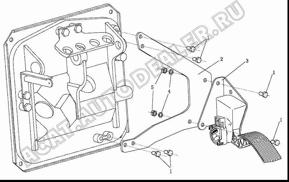 Кронштейн DZ9100570102 для Shaanxi SX3255NR384 (6x4), SX3315DR326, SX3315DV326 (8x4)