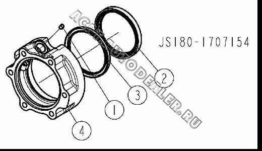 Втулка ведомого подшипника для спидометра 7992 для Shaanxi SX3255NR384 (6x4), SX3315DR326, SX3315DV326 (8x4)