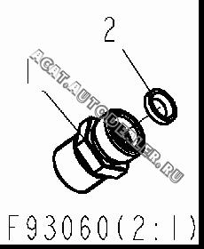 Соединитель спидометра F91008 для Shaanxi SX3255NR384 (6x4), SX3315DR326, SX3315DV326 (8x4)