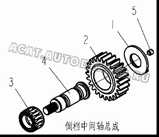 Шестерня 12JS200T-1701083 для Shaanxi SX3255NR384 (6x4), SX3315DR326, SX3315DV326 (8x4)