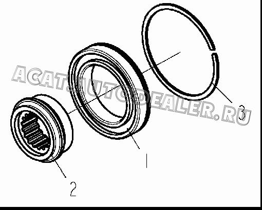 Подшипник 50118 для Shaanxi SX3255NR384 (6x4), SX3315DR326, SX3315DV326 (8x4)