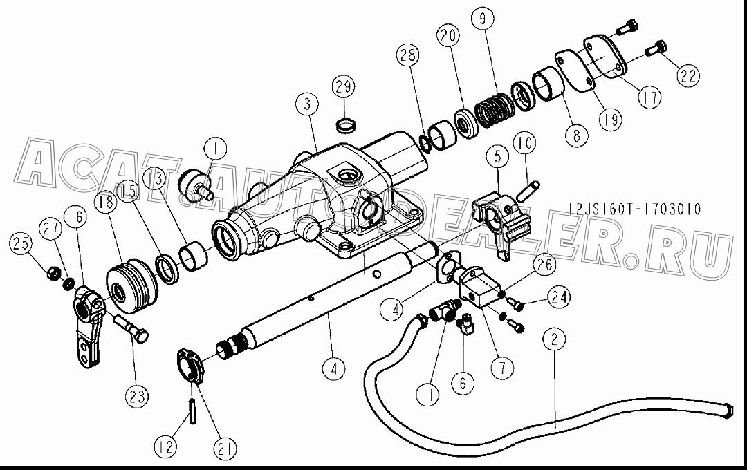 Сапун 15276 для Shaanxi SX3255NR384 (6x4), SX3315DR326, SX3315DV326 (8x4)