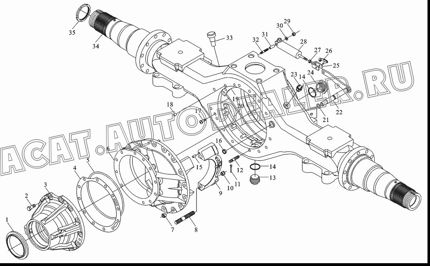 Кольцо 99012320121 для Shaanxi SX3255NR384 (6x4), SX3315DR326, SX3315DV326 (8x4)