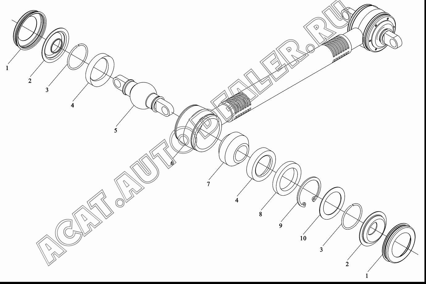 Промежуточное кольцо 199014520839 для Shaanxi SX3255NR384 (6x4), SX3315DR326, SX3315DV326 (8x4)