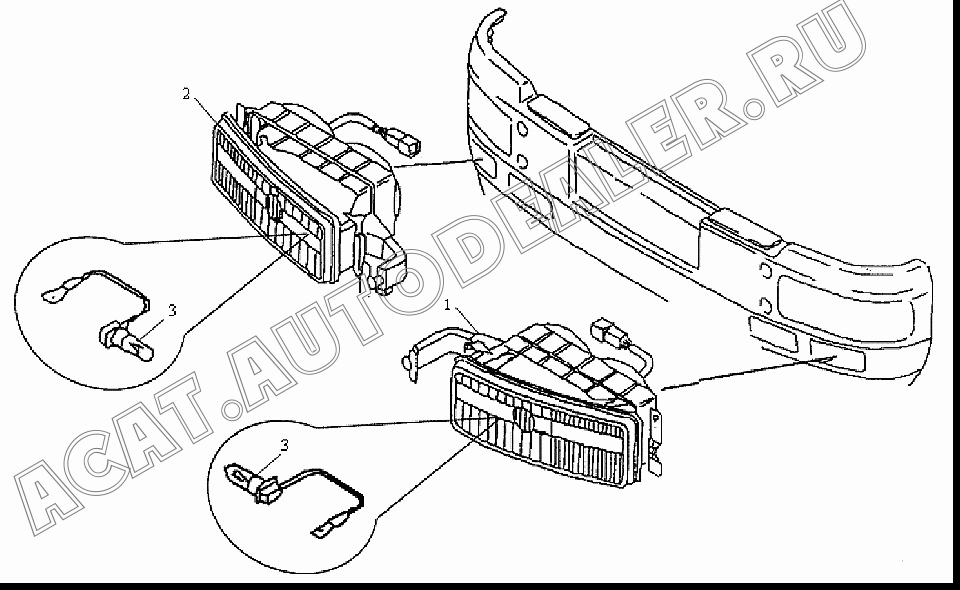 Передняя фара левая в сборе DZ9100726050 для Shaanxi SX3255NR384 (6x4), SX3315DR326, SX3315DV326 (8x4)