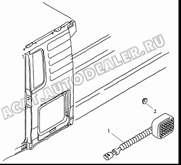 Боковой указатель 81.25260.6101 для Shaanxi SX3255NR384 (6x4), SX3315DR326, SX3315DV326 (8x4)