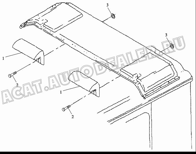 Кронштейн 81.62740.0067 для Shaanxi SX3255NR384 (6x4), SX3315DR326, SX3315DV326 (8x4)