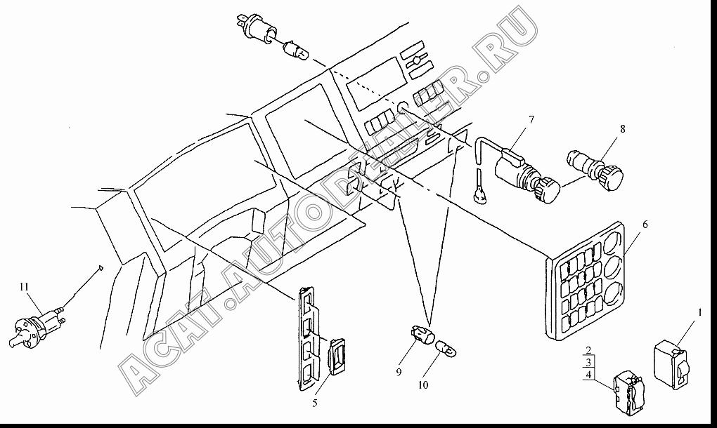 Регулятор освещения 81.25907.0225 для Shaanxi SX3255NR384 (6x4), SX3315DR326, SX3315DV326 (8x4)