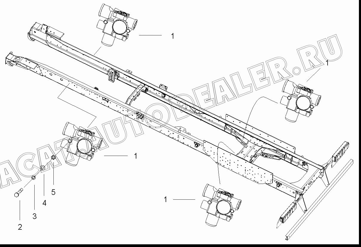 Электромагнитный клапан DZ9100580315 для Shaanxi SX3255NR384 (6x4), SX3315DR326, SX3315DV326 (8x4)