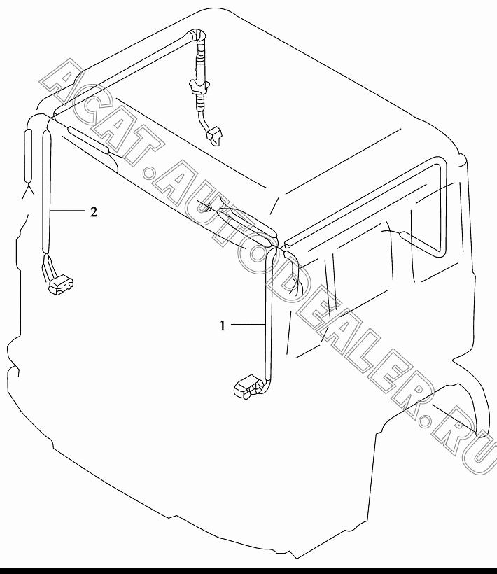 Жгут левый DZ9100776085 для Shaanxi SX3255NR384 (6x4), SX3315DR326, SX3315DV326 (8x4)