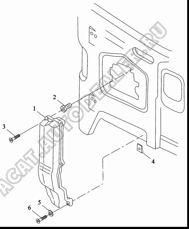 Кожух кабеля 81.25425.6002 для Shaanxi SX3255NR384 (6x4), SX3315DR326, SX3315DV326 (8x4)