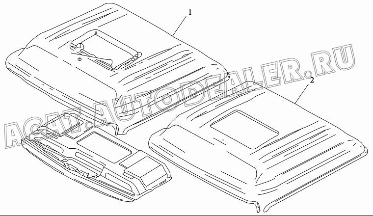 Наружная панель DZ13241170016 для Shaanxi SX3255NR384 (6x4), SX3315DR326, SX3315DV326 (8x4)