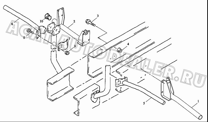 Кронштейн крыла в сборе DZ1640230020 для Shaanxi SX3255NR384 (6x4), SX3315DR326, SX3315DV326 (8x4)