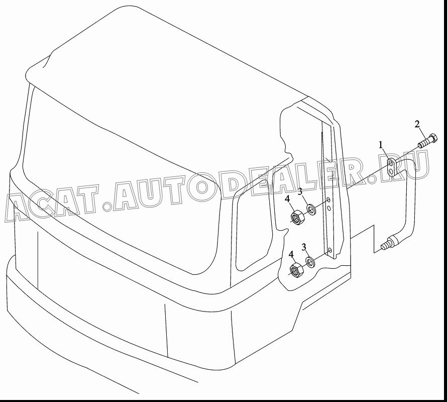 Ручка в сборе 81.97001.5085 для Shaanxi SX3255NR384 (6x4), SX3315DR326, SX3315DV326 (8x4)